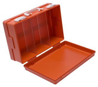 oranje grote enkelvaks verbandkoffer