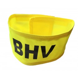 Mouwband opdruk BHV geel