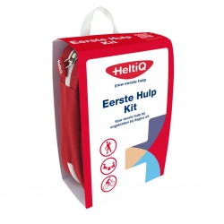 Rood witte verpakking met eerste hulp tas