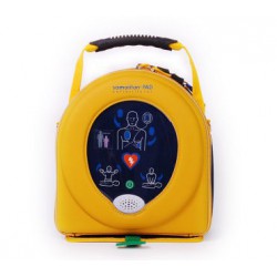 Heartsine AED met gele draagtas
