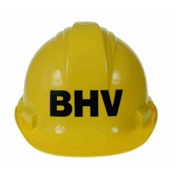 Veiligheidshelm met opdruk BHV
