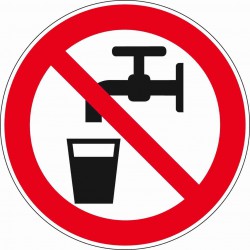 Pictogram geen drinkwater