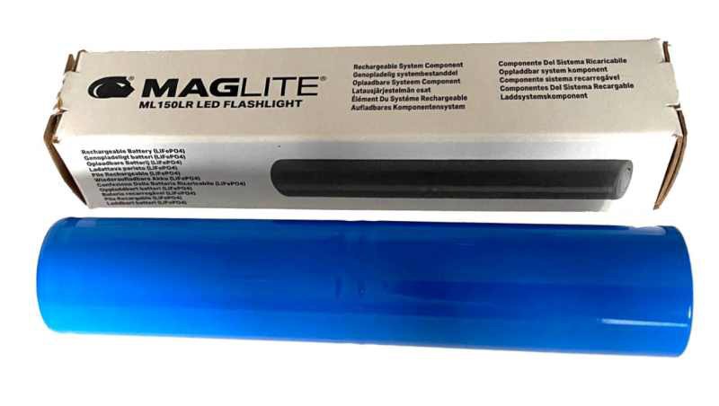 blauwe oplaadbare accu voor Maglite ML150LR