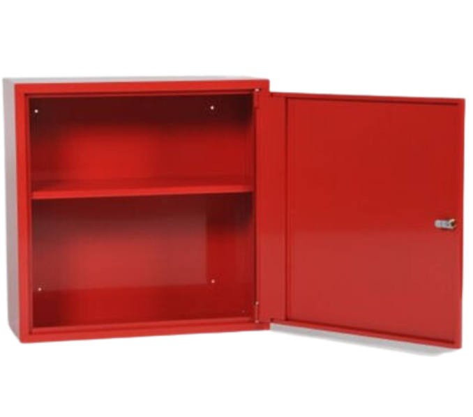 rode kast voor BHV uitrusting met slot