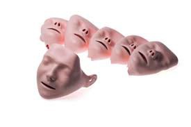 6 lichte gezichtshuiden Laerdal voor de stapelbare pop