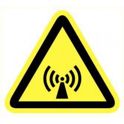 waarschuwingssticker niet ioniserende straling