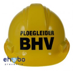 Veiligheidshelm opdruk Ploegleider BHV