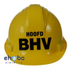 Veiligheidshelm opdruk Hoofd BHV