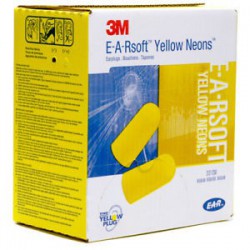 3M Ear Soft yellow NEON 250 paar in dispenserbox