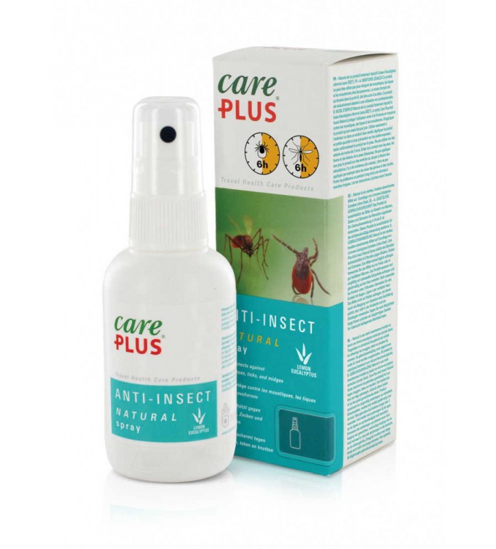 wit flesje met doosje van Care Plus anti insect spray